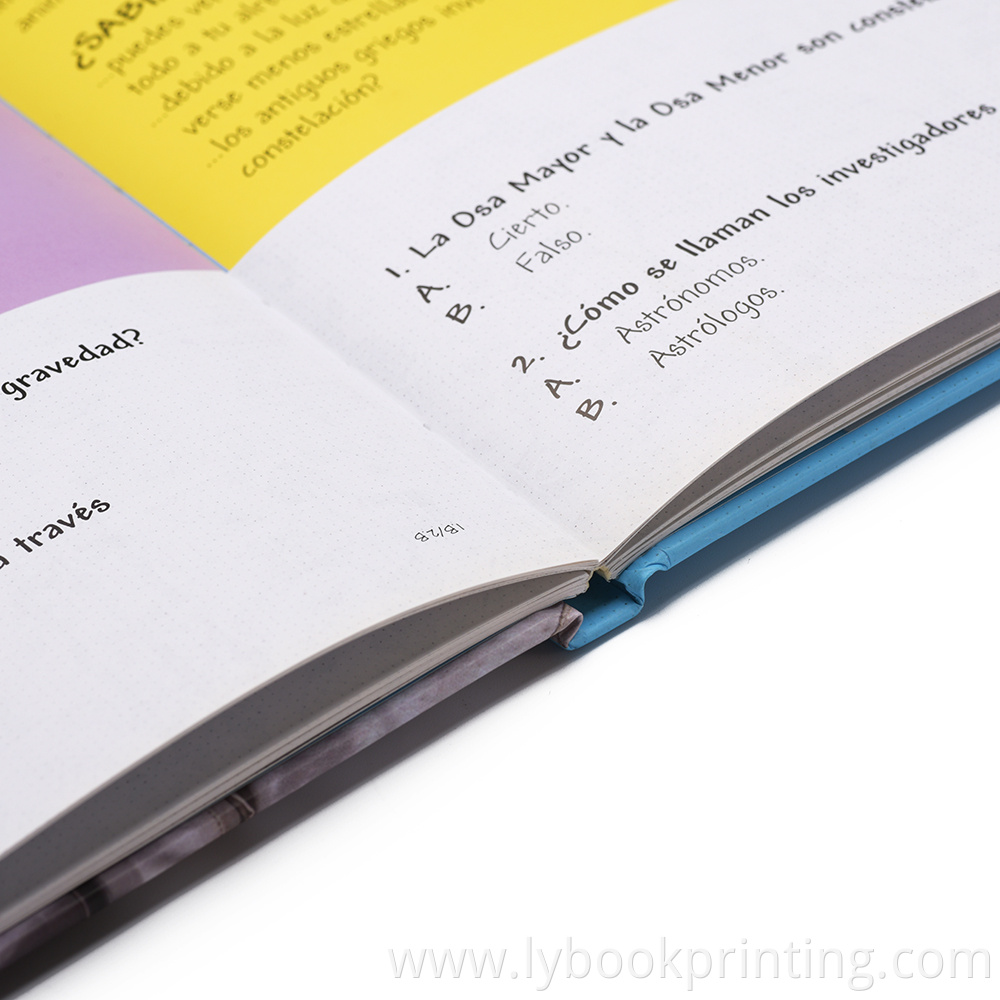 Printing Service- Custom bookbinding/libros en espanol hard cover for binding/hard cover book printing